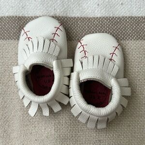 Bird Rock Baby fringe baby moccasin baseball